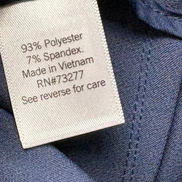 Nine West Blue Wide Leg Dress Pants, Side Zipper, Plus Size 16 - Picture 7 of 7